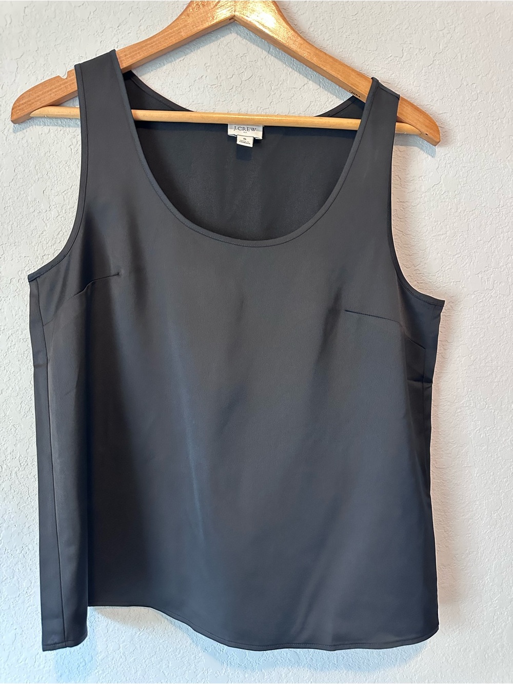 J. Crew Black Scoop Neck Sleeveless Shell Tank